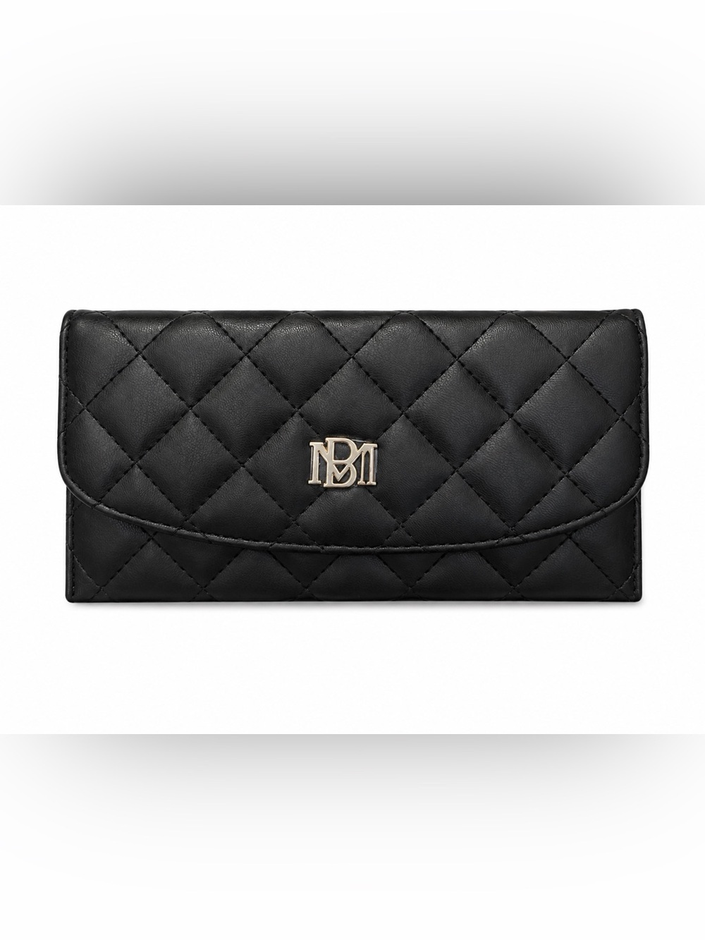 NWT Badgley Mischka Black Quilted wallet